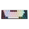 Anti Ghosting Keyboard 63 64 Keys  Red Switch Custom Keycap Mini USB Wired Gaming Fashion RGB Backlit Optical Mechanical Keyboard. 