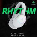 Green Rhythm Headphone | 40mm Driver | Foldable | 20 Hours Playtime | TF Slot | High Definition Sound Quality | Radio Switching | 150 Hours Of Standby Time | RGB Light Effect | 5.3 Bluetooth Version | 6 Months Warranty | Black , Soft Almond & Silver Mist. 