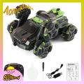 Aomeidaju Remote Control Stunt Car 6-wheel Swing Arm Rc Stunt Car Off-road Truck Toy for Kids Gesture Sensing All-terrain Crawler Vehicle 2.4ghz. 