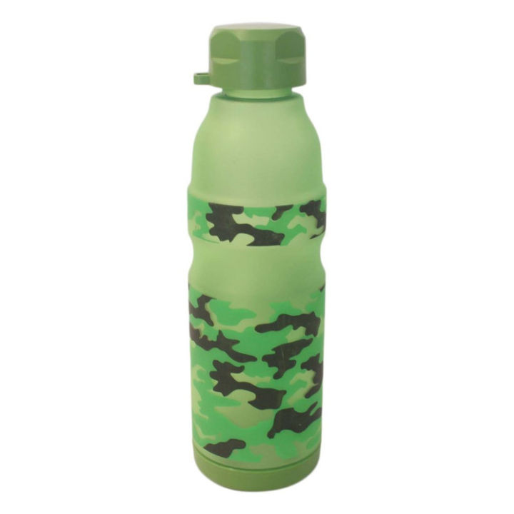 Green Water Bottle Army Design