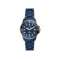 Fossil Blue Ceramic Business Watch For Women - CE1125. 