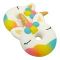Jumbo Cute Squishy Rainbow Unicorn Slow Rising Straps Soft Squeeze Bread Cake Kid Fun Decor Toy Gift - Intl. 
