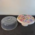 Cake Stand with Cover 12". 