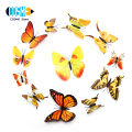 12Pcs Wall Stickers 3D Effect Self-adhesive Butterfly Shape DIY Craft Wall Decor for Home. 