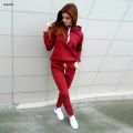 Linguolin Casual Tracksuit Women's Clothing Two-piece Tracksuit Plus Size Sets Warm suit for women Workout Set Top Pants. 