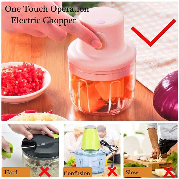 Intelligent Portable Cordless Grinder Electric Small Food Processor ...