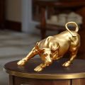 Wall Street Bull Statue,Resin Fortune Bull Desk Statue | Stock Market Fortune Luck Gather Business Gifts. 