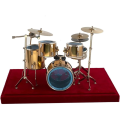 Miniature Jazz Drum Kit Model Mini Drum Cymbal Musical Instrument Model Miniature Drum Kit. 