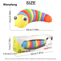 Wenefang Sensory Baby Toys Rainbow Twisting Caterpillar Mainan Budak Perempuan Lelaki Interactive Multicolored Infant Crawling Toys Over 6Month Kids Boys, Girls. 