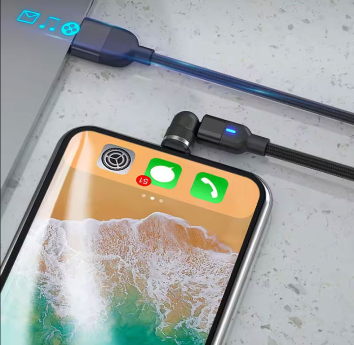 Data%20Cable%20%7C%20Rotating%20Magnetic%20Charging%20Cable%203%20in%201%20USB%20%7C%202%20Meter%20Magnetic%20Charger%20Cable%20%7C%203A%20Fast%20Charge%20-%20Image%203