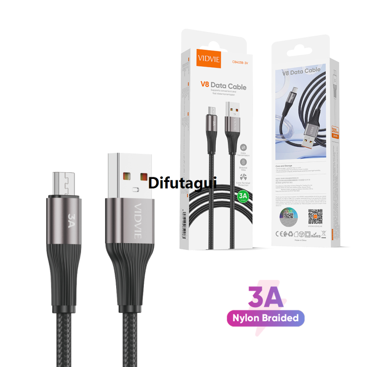 Difutagui%20Special%20Offer%20Cb4038v%20Vidvie%20V8%20/%20Micro%20Braided%20New%20style%20Wire%20Fast%20Charging%20Data%20Cable%203a%20%5BId:%2011541%5D%20-%20Image%202