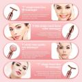 Sales promotion 4 in 1 Vibrating Rose Quartz Roller Face Roller Eye Massager Jade Roller T/V Shaped Face Lifting Slimming Beauty Care Massager. 