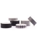 Art Tape Black Washi Tape White Washi Paper Scrapbook Tapes Decorative Tapes for DIY. 