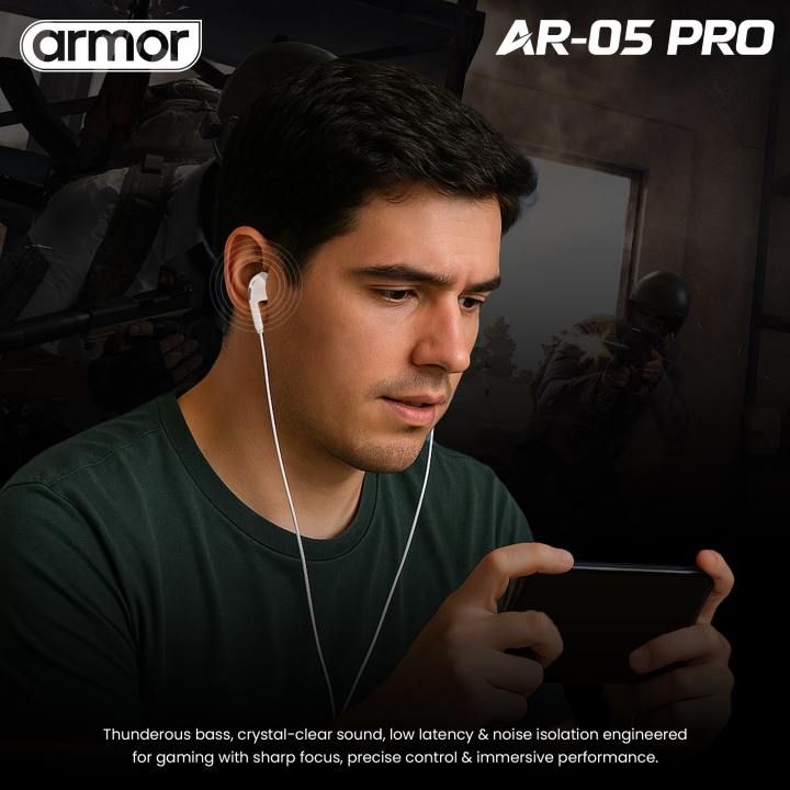 Armor%20AR-05%20Pro%20Wired%20Earphones%20with%20Powerful%20Bass,%20HD%20Calling,%203.5mm%20Jack,%20120cm%20Cable,%20Noise%20Reduction,%20Stereo%20Sound%20-%20Image%202