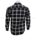 Black And White Square Check Shirt For Men. 