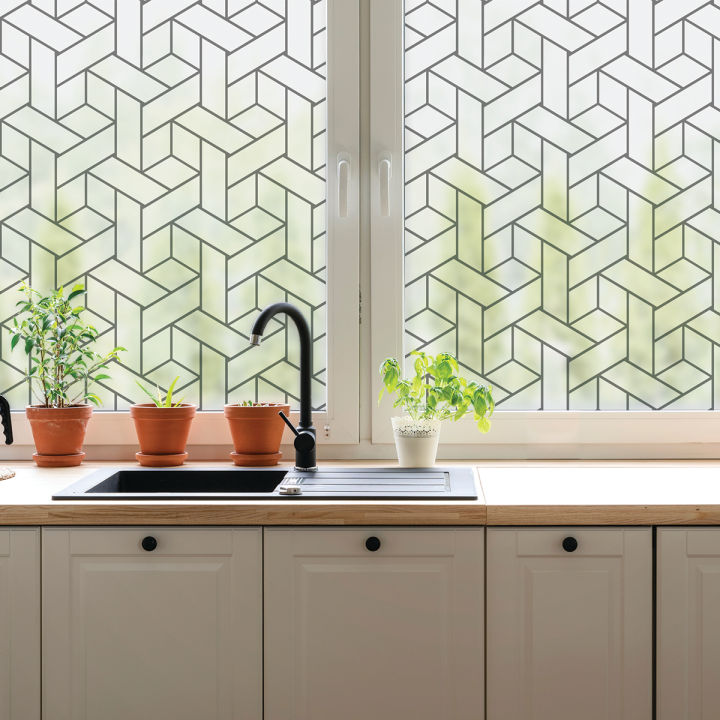 Artsy%20Home%20Blackout%20and%20Privacy%20Sticker%20for%20Window%20Rectangle%20Geometric%20Pattern%201%20meter%20x%2040cm%20-%20Image%204