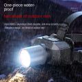 Portable Strong Light Zoom Headlight Super Bright 3 Light Modes Head Mounted Flashlight Rechargeable Waterproof Led Headlamp Edc Torch. 