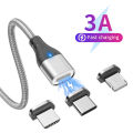 TIDOVE 11 PIN Magnetic Data Cable Fast Charging Magnetic USB Type C Cable For iPhone Samsung Xiaomi Realme Mobile Phone Cable. 