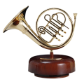 NAMUNY French Horn Classical Instruments Pipa Music Box Home Wine Cabinet Decorations Violin Guitar Octave Box Home Decoration. 