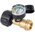 NAMUNY 1 Pack Propane Tank Gauge with POL Connection 5-100 LB Pressure Valve Propane Tank Pressure Test Instrument Tools. 