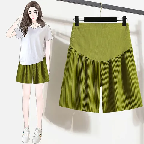 Maternity%20shorts%202022%20summer%20thin%20trendy%20mom%20loose%20straight%20pants%20fashion%20wear%20outside%20Internet%20celebrity%20pants%20casual%20belly%20pants%20-%20Image%202