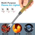 Electronic Kitchen Lighter USB Rechargeable Arc Pulse Windproof Portable Hook Metal Suitable for Kitchen Outdoor. 