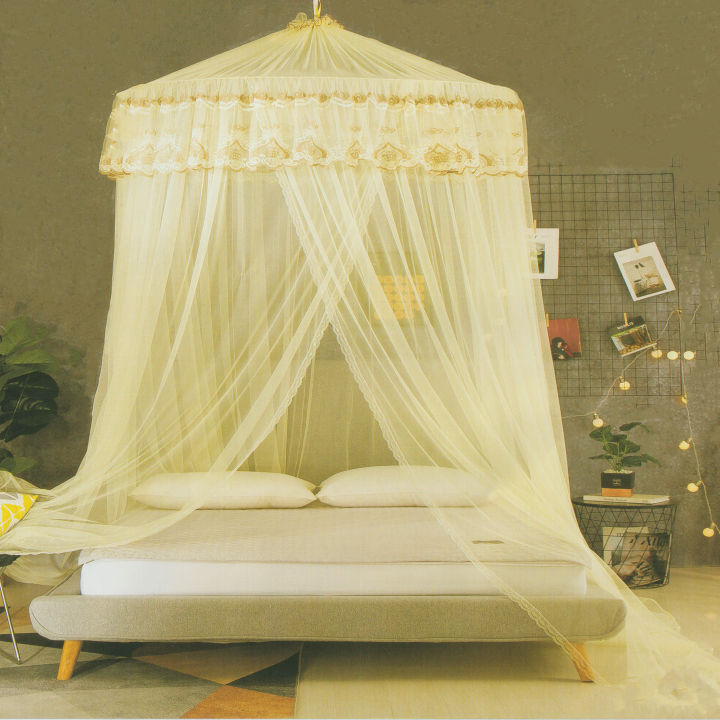 Exclusive Hanging Round Mosquito Net For King/Queen/Double Beds | Washable Easy To Fit Hanging Mosquito Net