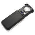 Portable Mini Multifunction 30X 60X 90X Pocket Magnifier with LED UV Light Eyes Glass Magnifying Loupe Lens for Jewelry Diamonds Coins Stamps. 