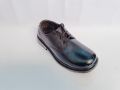 Black Leather School Shoes For Children. 