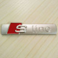 3D Metal Emblem Badge Car Sticker for Audi Sline Logo Auto Decal Accessories. 