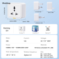 Wenefang Tuya Zigbee Smart Home Universal Plug Socket Power Monitor Hot Selling 16A Timer App Voice Works With Alexa Google Home. 