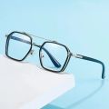 Changeable Blue Ray Cut Metal Frame/Without Cover/Day Night Sunglasses For Men. 