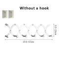 25.5 * 10.5 CM Back door hook durable Stainless steel  Hangers without punching holes Bedroom door storage storage wall hanging for door bath bedroom heating. 