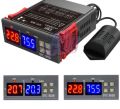 STC-3028 Digital Thermostat Temperature & Humidity Controller 220V | Dual Relay Sensor for Incubator, Aquarium & DIY Projects. 