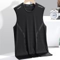 CARAT Loose Men Top Men's Summer Sleeveless Sport Vest Quick Dry Gym Tank Top O Neck Loose Fit Solid Color Sweat Absorption for Fitness. 