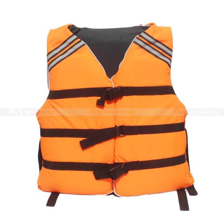 Orange Life Jacket For Unisex