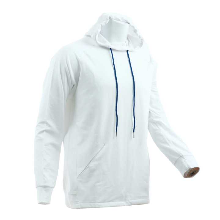White%20Mixed%20Cotton%20Front%20Pocket%20Hoodie%20For%20Men%20-%20Image%204