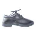 School Black Shoes For Men | Black Leather Solid School Shoes With Rubber Sole For Men | Leather Shoes For Men. 