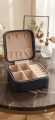 Trendy Zippered Jewelry Travel Case | Compact Earring & Ring Organizer Box for Women | Multi-Color Assorted | BA7517G. 