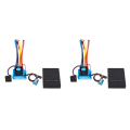JINMY 2X 1:10 Car 120A Waterproof Brushless Esc + Program Card Combination Details, for 1/10 Rc Car. 