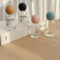 High-End Perfume Bottle Elegant Design 30ml 50ml Glass Spray Bottle Large Capacity Wooden Cap Replacement Bottle for. 
