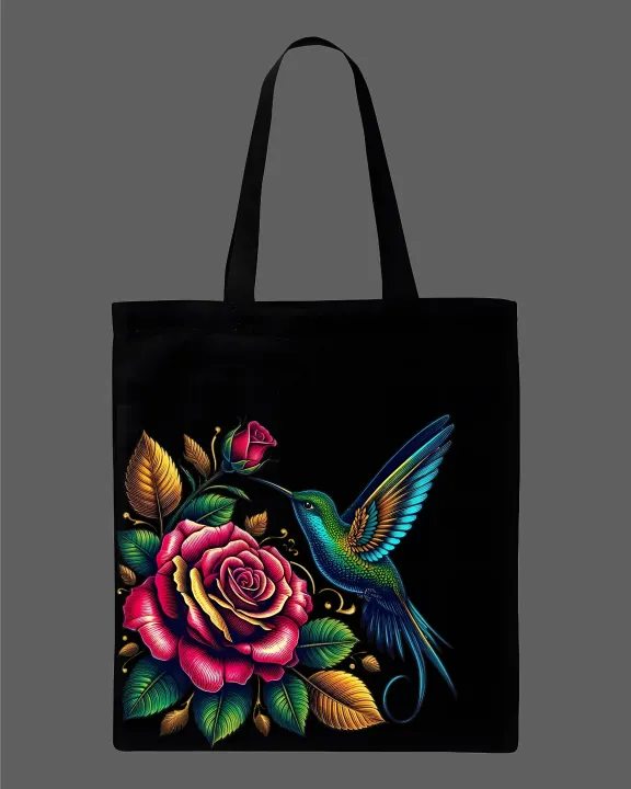 Rose%20Floral%20Graphic%20Printed%20Tote%20Bag%E2%80%93%20Eco-Friendly%20Cotton%20Shoulder%20Shopping%20Bag-White,%20Black%20-%20Image%203