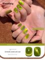 Wenefang Annies Milk Tea Spar Cat Eye Magnetic Gel Nail Polish Glue 10ml Silver Variety Glue Nail Art Shiny Nail Art Varnish. 