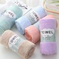 5Pieces Set Coral Velvet Super Soft Face Hand Towel (35cmx75cm) | Super Absorbent Soft Face/Hand Towel - Set Of 5. 