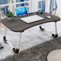 Foldable Bed Study and Laptop Table Portable Multifunction Kids with Cup Holder Color - Black - Laptop Tables |. 