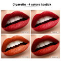 HOT 4-Lasting Stick Waterproof Lip Set - Long-Lasting Matte Lipstick with Transparent Finish - Perfect Valentine's Day Gift for Her. 