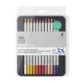 Winsor & Newton Studio Watercolor Pencils 24 Tin, Soft-Thick Core. 