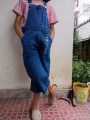 Denim Three Fourth Dungaree - Rocky Quarter For 9 - 11 Years Girls. 