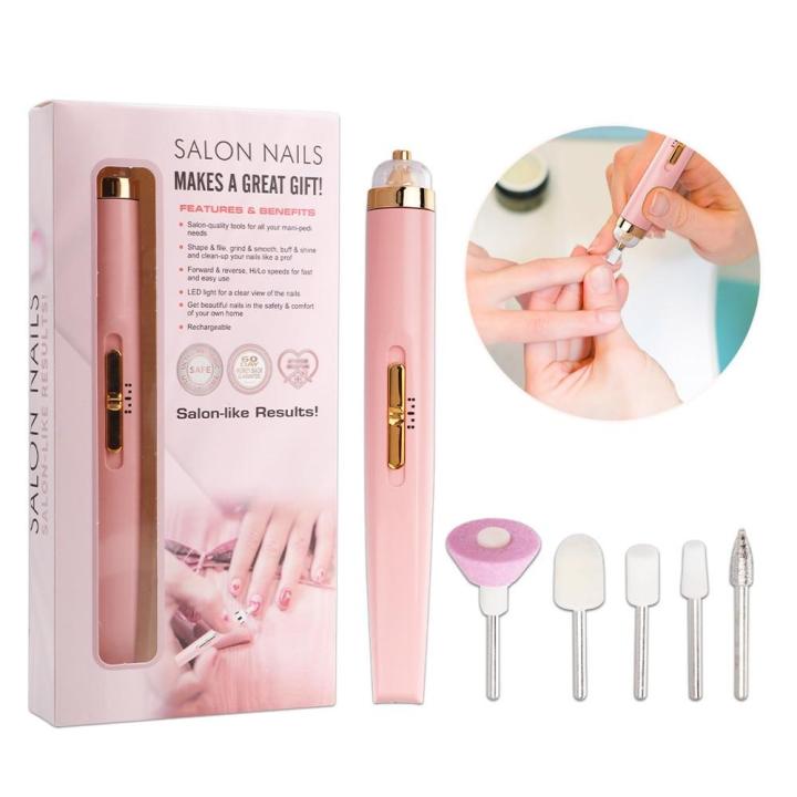 Electric 5 IN 1 Nail Drill Machine Nail Art Manicure Tool Milling UV LED Gel Polish Remover Tool Professional Polish Remover