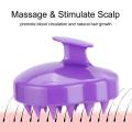 Head Scalp Massager Brush with Soft Silicone Bristles. 